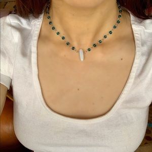Opal rosary necklace